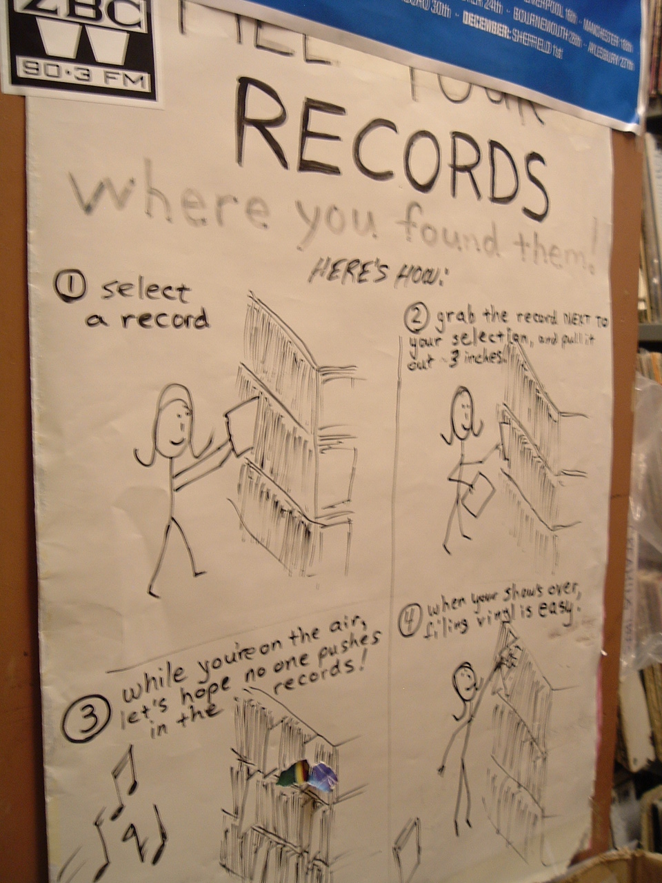 12 Days of Radio Station Signage Day 7 File Your Records Diagram