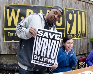 Chuck D at Record Store Day Supporting WRVU (Photo by Chris Nochowicz)