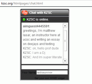 KZSC chat.