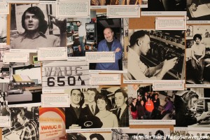 Collage of Artifacts at Saving WMUC Exhibition