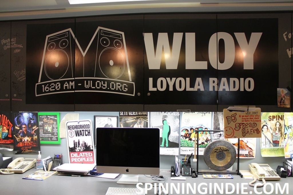 college radio station WLOY lobby