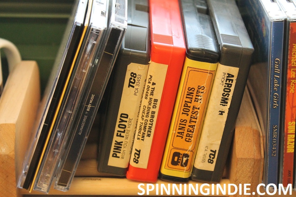 8-tracks and CDs at high school radio station WLTL