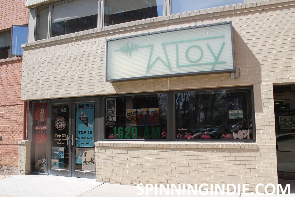 Outside view of college radio station WLOY