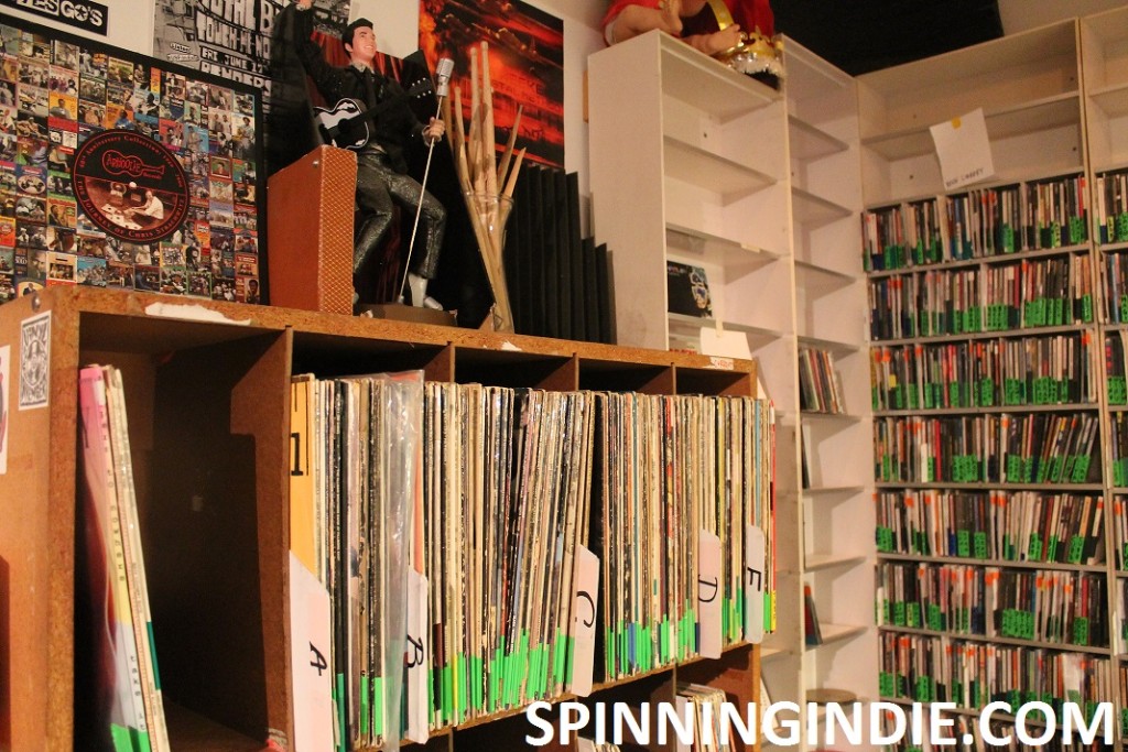 records and CDs at KUSF in Exile