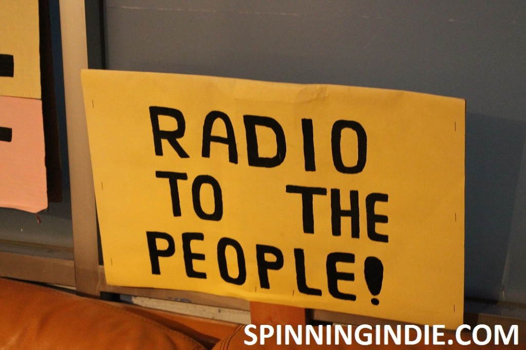 Radio to the People sign at San Francisco Community Radio