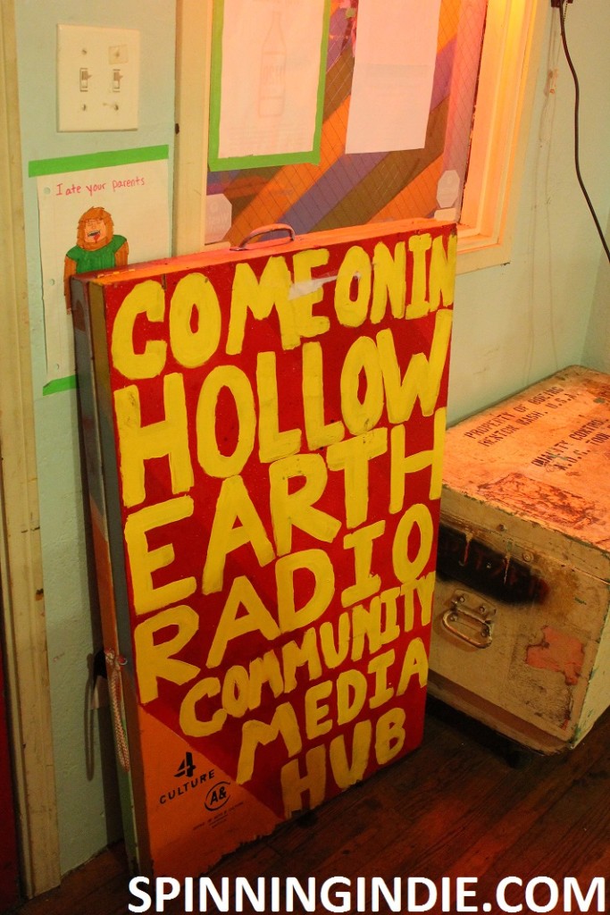 Hollow Earth Radio sign