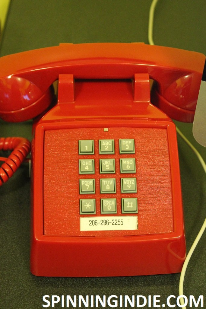 Red phone at college radio station KXSU