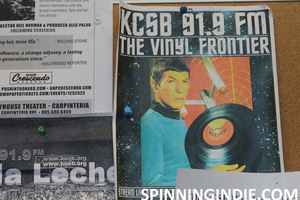 Spock flyer at KCSB