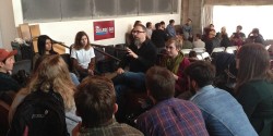 Paul Riismandel leads discussion at CMJ College Day on Tour in Portland. Photo: J. Waits