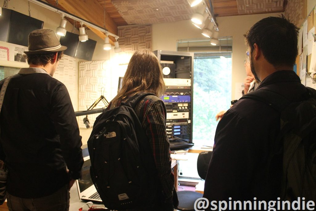 UCRN attendees tour college radio station KZSC. Photo: J. Waits