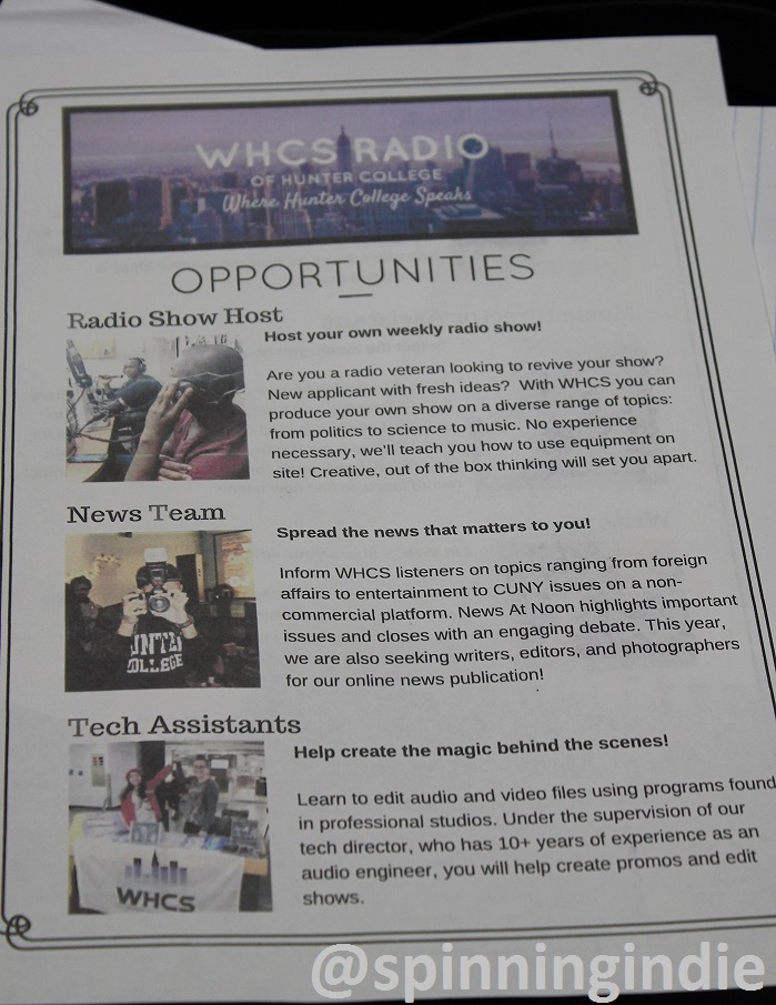 Recruitment flyer for WHCS. Photo: J. Waits