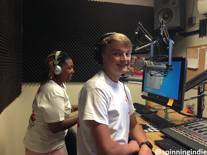 Brittany Williams and Matt West in the KEPC studio. Photo: J. Waits