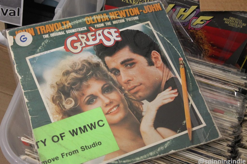 Vinyl LPs at WMWC. Photo: J. Waits