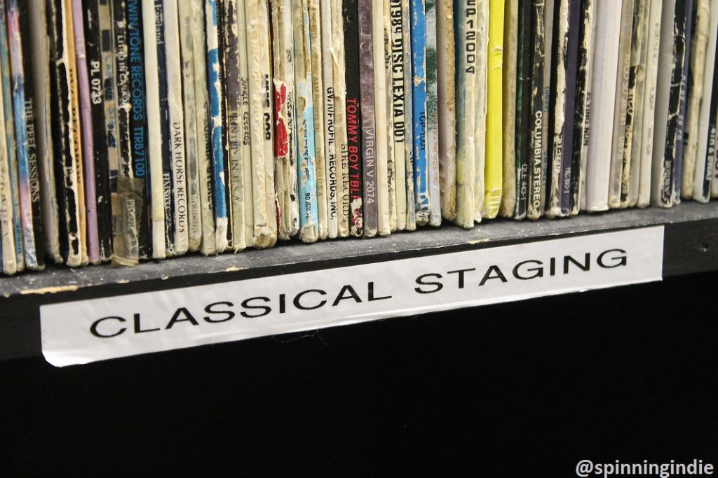 Classical LPs at WTJU. Photo: J. Waits