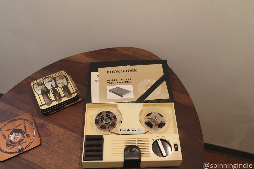 Tape recorder hidden in a Bible in WFUV General Manager Chuck Singleton's office. Photo: J. Waits