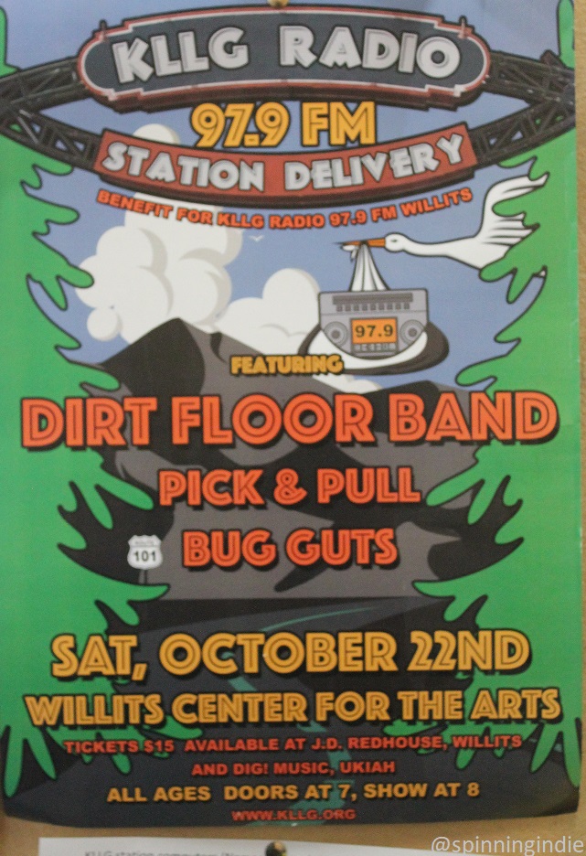 Poster from "station delivery" party for KLLG. Photo: J. Waits/Radio Survivor