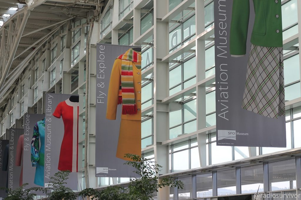 Promotional pieces for SFO Museum in the international terminal at San Francisco Airport. Photo: J. Waits