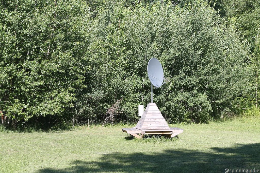 Heidi Neilson's Outernet Library Branch at Wave Farm. Photo: J. Waits